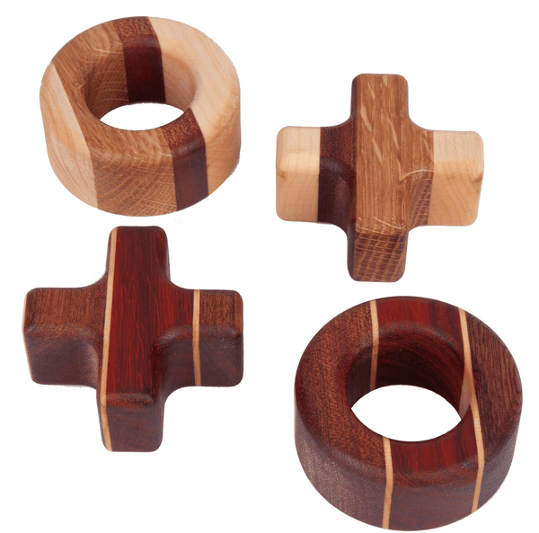 Load image into Gallery viewer, Hardwood Tic - Tac - Toe - AmericanMadeWoodArt.com