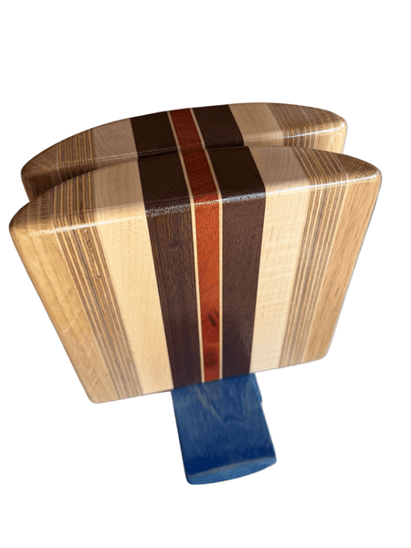 Load image into Gallery viewer, Solid Laminated Hardwood Bookends - AmericanMadeWoodArt.com