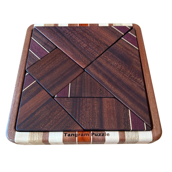 Load image into Gallery viewer, Tangram Puzzle - AmericanMadeWoodArt.com