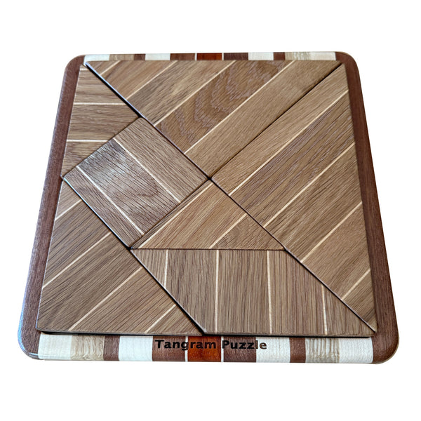 Load image into Gallery viewer, Tangram Puzzle - AmericanMadeWoodArt.com