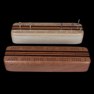 Deluxe Hardwood Game Set with Dominoes and Cribbage - Hardwood Creations