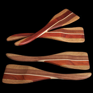 Flat End Hardwood Salad Server Set - Hardwood Creations