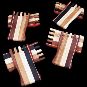Forked Hardwood Salad Servers - Hardwood Creations