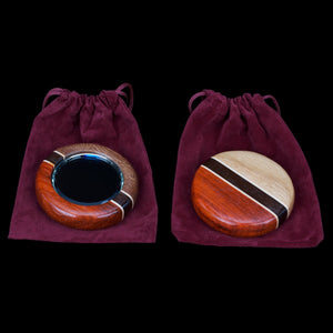Hardwood Beveled Pocket Mirror - Hardwood Creations