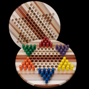 Hardwood Chinese Checkers Game - Hardwood Creations
