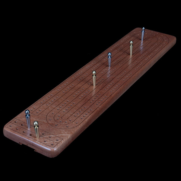 Load image into Gallery viewer, Hardwood Cribbage Board with Pegs - Hardwood Creations