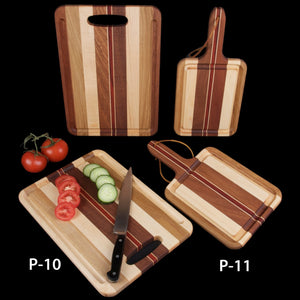Hardwood Cutting Board with Grip & Trough Board with Handle - Hardwood Creations