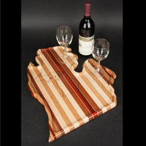 Hardwood Cutting Boards in the Shape of States - Hardwood Creations