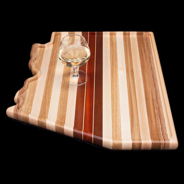 Load image into Gallery viewer, Hardwood Cutting Boards in the Shape of States - Hardwood Creations