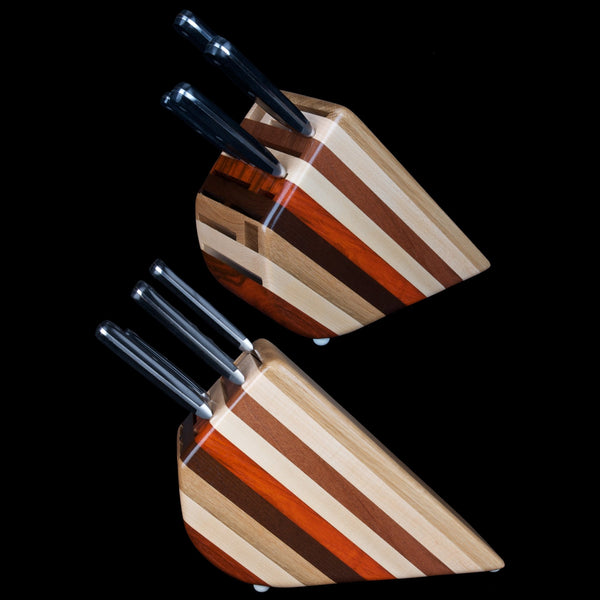 Load image into Gallery viewer, Hardwood Knife Block - Hardwood Creations
