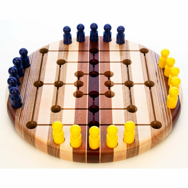 Load image into Gallery viewer, Hardwood Nine Men's Morris - Hardwood Creations