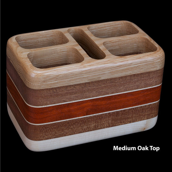 Load image into Gallery viewer, Hardwood Remote Control Holder for 4 Remotes & Smartphone - Hardwood Creations