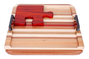 Puzzle Cutting Boards and Optional Tray - AmericanMadeWoodArt.com