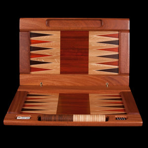 Solid Exotic Hardwood Backgammon Board - Hardwood Creations