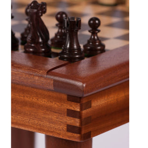 Solid Hardwood Chess Table - Hardwood Creations