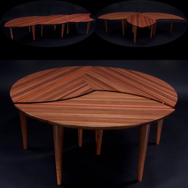 Load image into Gallery viewer, Solid Hardwood Sectional Coffee Table - Hardwood Creations