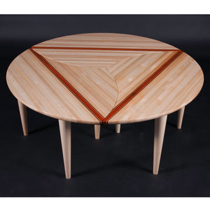 Solid Hardwood Sectional Coffee Table - Hardwood Creations