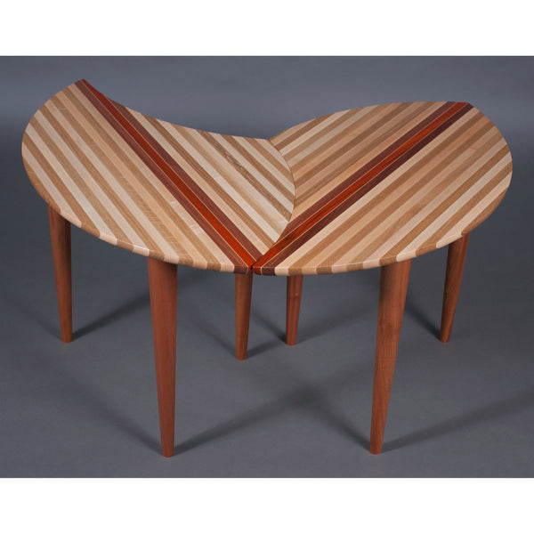 Load image into Gallery viewer, Solid Hardwood Sectional Coffee Table - Hardwood Creations