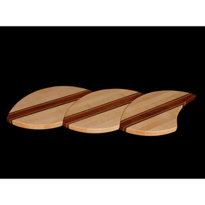Solid Hardwood Sectional Cutting & Serving Board Puzzle Trivet Set - Hardwood Creations