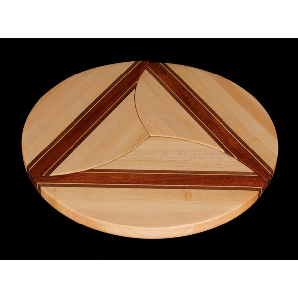 Load image into Gallery viewer, Solid Hardwood Sectional Cutting & Serving Board Puzzle Trivet Set - Hardwood Creations