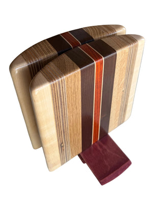 Solid Laminated Hardwood Bookends - AmericanMadeWoodArt.com