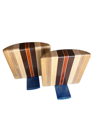 Solid Laminated Hardwood Bookends - AmericanMadeWoodArt.com