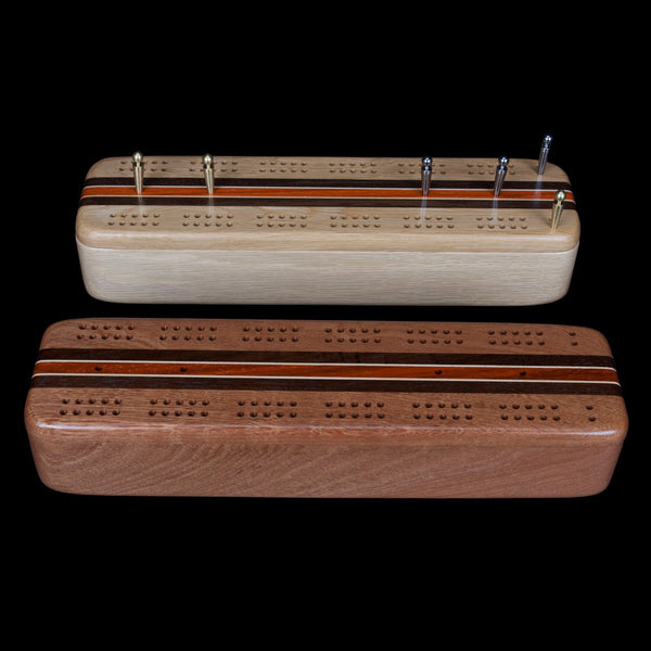 Load image into Gallery viewer, Deluxe Hardwood Game Set with Dominoes and Cribbage - Hardwood Creations
