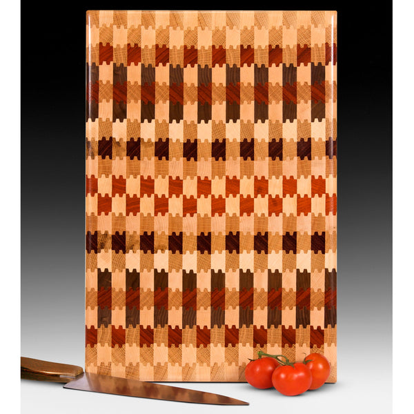 Load image into Gallery viewer, Exotic Hardwood Endgrain Cutting Board - Hardwood Creations
