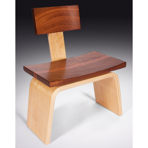 Load image into Gallery viewer, Game Stool Made of Exotic &amp; Domestic Hardwoods - Hardwood Creations
