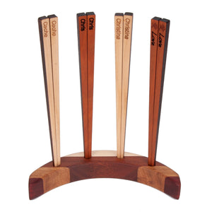 Hardwood Chopsticks with Rest - Hardwood Creations