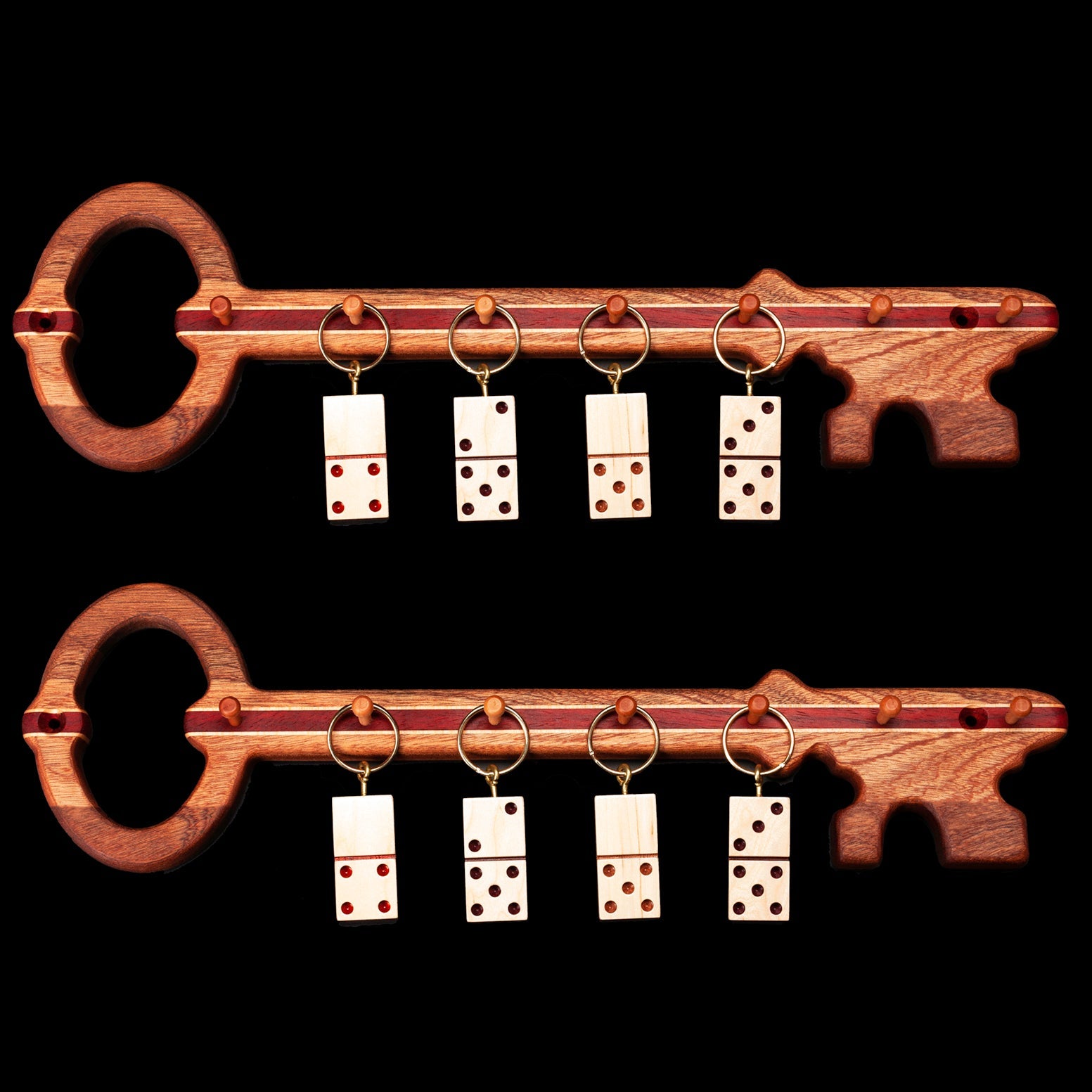 Complex Key Rack Hardwood Key Rack - Hardwood Creations – AmericanMadeWoodArt.com