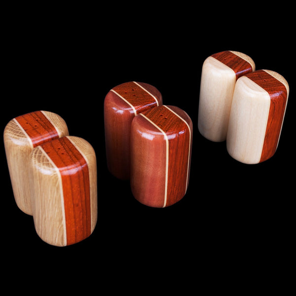 Load image into Gallery viewer, Hardwood Salt and Pepper Shakers Set - Hardwood Creations
