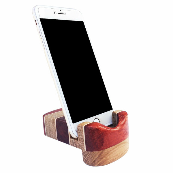 Load image into Gallery viewer, Hardwood Smartphone &amp; Tablet Holder - Hardwood Creations
