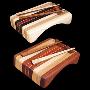 Hardwood Sushi Board with Hardwood Chopsticks - Hardwood Creations
