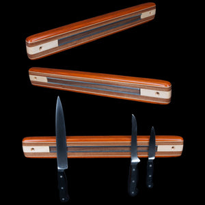 Hardwood Wallmount Magnetic Knife Rack - Hardwood Creations