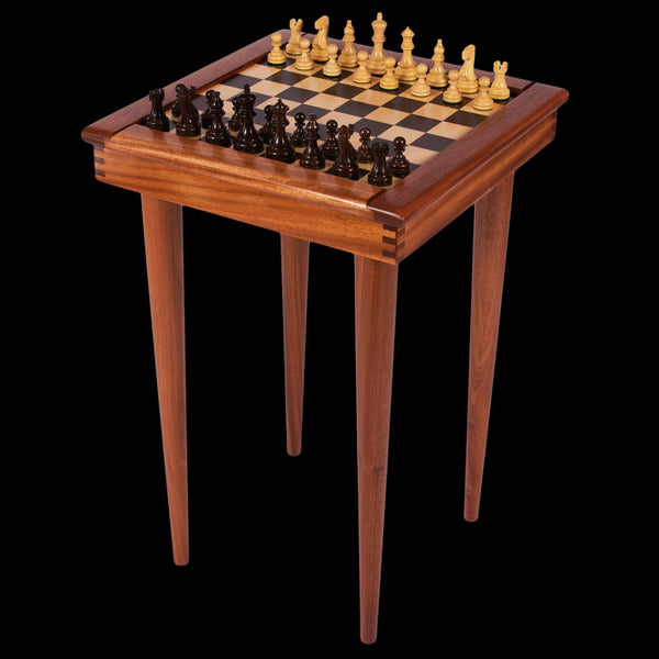 Load image into Gallery viewer, Solid Hardwood Chess Table - Hardwood Creations
